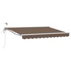 vidaXL Elektrische ausziehbare Markise Taupe 3,5 x 2,5 m