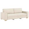 vidaXL Sofa 2 pcs Beige 220 x 80 x 84 cm Leinenmischgewebe