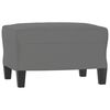 vidaXL Fu&szlig;hocker Dunkelgrau 60x50x41 cm Mikrofasergewebe