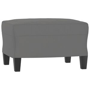vidaXL Fu&szlig;hocker Dunkelgrau 60x50x41 cm Mikrofasergewebe