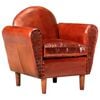 vidaXL Sessel Braun 77 x 65 x 79 cm Echtleder