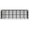vidaXL Outdoor-Hundezwinger mit Dach Stahl 12,9 m&sup2;