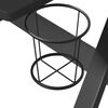 vidaXL Gaming-Schreibtisch mit ZZ-Gestell Schwarz 110x60x75 cm