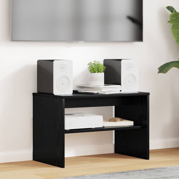 vidaXL TV-Schr&auml;nk Schwarz Eichen-Optik 60 x 35 x 40 cm Holzwerkstoff