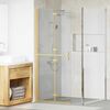 vidaXL Walk-in Duschwand Gold 80 x 6.5 x 190 cm Energiesparendes Glas