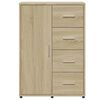 vidaXL Sideboards 2 Stk. Sonoma-Eiche 60x31x84 cm Holzwerkstoff