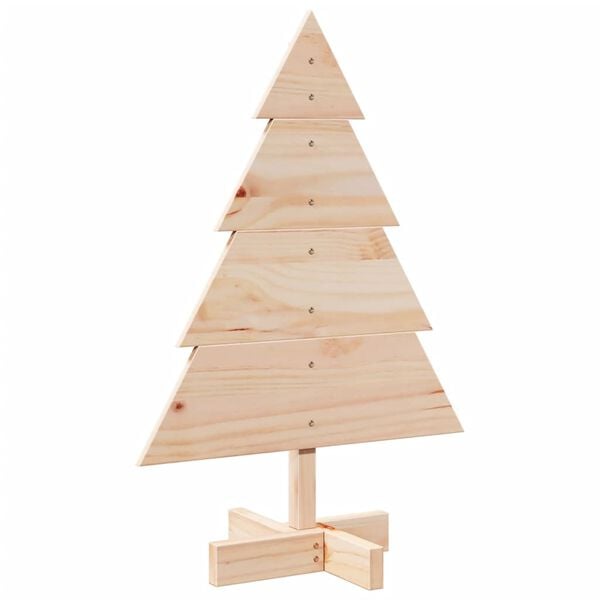 vidaXL Weihnachtsbaum Holz zum Schmücken 70 cm Massivholz