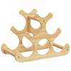 vidaXL Weinregal f&uuml;r 6 Flaschen 35x18x25,5 cm Bambus