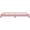vidaXL Bettgestell ohne Matratze Rosa 180x210 cm Samt