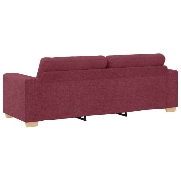 vidaXL 3-Sitzer-Sofa Weinrot 180 cm Stoff