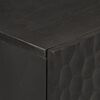vidaXL Beistellschrank Schwarz 60x33x75 cm Massivholz Mango
