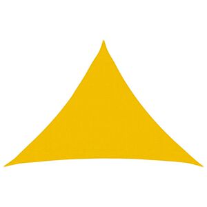 vidaXL Sonnensegel 7 x 5 x 5 m HDPE Dreieckig Gelb