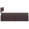 vidaXL Boxspringbett mit Matratze Dunkelbraun 120x190 cm Stoff