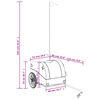 vidaXL Fahrradanh&auml;nger Schwarz 30 kg Eisen