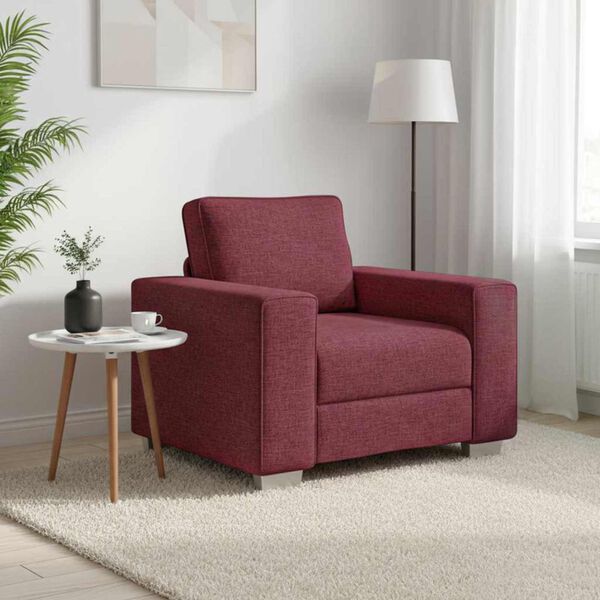 vidaXL Sofa Weinrot Gesamtabmessungen: 100 x 80 x 82 cm (B x T x H)