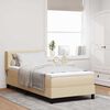 vidaXL Boxspringbett mit Matratze mit Matratze Creme 100 x 200 cm