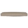 vidaXL Kissen Taupe 120 x 40 x 8 cm Oxford-Stoff
