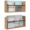 vidaXL Magazinregal 2 pcs Artisan-Eiche 60 x 12 x 30 cm Holzwerkstoff