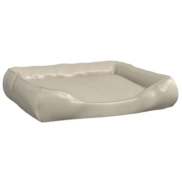 vidaXL Hundebett Beige 120x100x27 cm Kunstleder