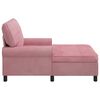 vidaXL Lounge-Liege mit Kissen Rosa 91 x 157 x 91 cm Samt
