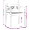 vidaXL 5-tlg. Garten-Essgruppe Massivholz Teak