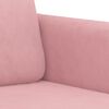 vidaXL 2-Sitzer-Sofa Rosa 140 cm Samt