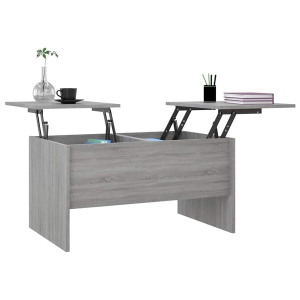 vidaXL Couchtisch Grau Sonoma 80x50x42,5 cm Holzwerkstoff