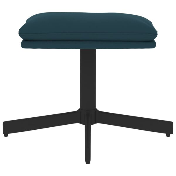 vidaXL Fußhocker Blau 60x60x36 cm Samt