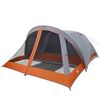 vidaXL Campingzelt 4 Personen Grau und Orange Wasserdicht