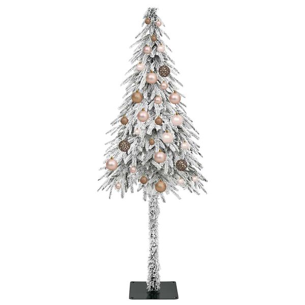 vidaXL Weihnachtsbaum mit 150 LEDs Wei&szlig; 150 cm PE und Stahl