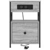 vidaXL Nachttisch Graues Sonoma 40 x 31 x 60 cm Holzwerkstoff