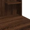 vidaXL Schminktisch mit LED-Leuchten Braun Eiche 96x40x142 cm