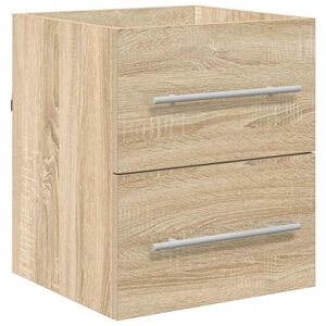 vidaXL Waschbeckenunterschrank Sonoma-Eiche 38,5 x 41 x 48 cm