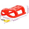 vidaXL Schlitten Rot 80x39,5x25,5 cm Polypropylen