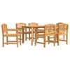 vidaXL 7-tlg. Garten-Essgruppe Massivholz Teak