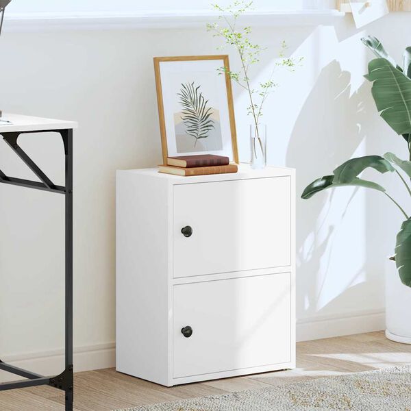 vidaXL B&uuml;cherregal Wei&szlig; 40x24x52 cm Holzwerkstoff