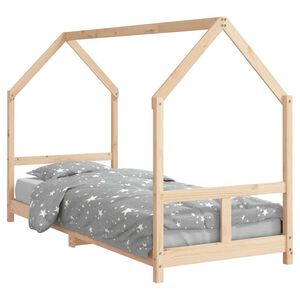 vidaXL Kinderbett 80x200 cm Massivholz Kiefer