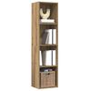 vidaXL B&uuml;cherregal/TV-Schrank Altholz-Optik 36x30x143 cm Holzwerkstoff