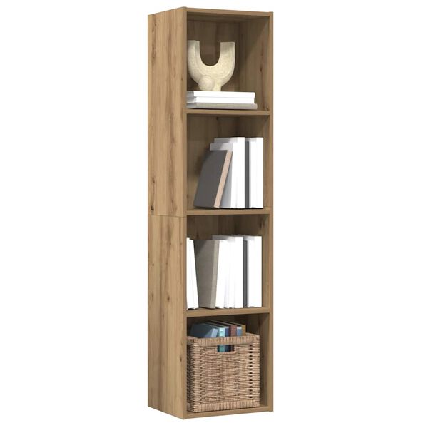 vidaXL B&uuml;cherregal/TV-Schrank Altholz-Optik 36x30x143 cm Holzwerkstoff