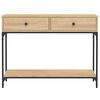 vidaXL Konsolentisch Sonoma-Eiche 100x34,5x75 cm Holzwerkstoff