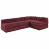 vidaXL Modulares Sofa 4 pcs Kastanienbraun Stoff