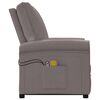 vidaXL Massagesessel mit Aufstehhilfe Taupe Stoff