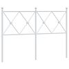 vidaXL Ersatz-Kopfteil Metall Wei&szlig; 120 cm