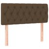 vidaXL Boxspringbett mit Matratze Dunkelbraun 120x190 cm Stoff