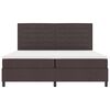 vidaXL Boxspringbett mit Matratze Dunkelbraun 200 x 200 cm Stoff