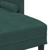 vidaXL Sofa Set mit Kissen 2 pcs Dunkelgr&uuml;n Polyester