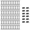 vidaXL Schneefanggitter Anthrazit 600 x 2,5 x 20 cm Stahl