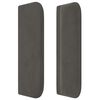 vidaXL Kopfteil mit Ohren Dunkelgrau 203x16x78/88 cm Samt