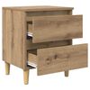 vidaXL Bettschrank Artisan-Eiche 40 x 35 x 50 cm Holzwerkstoff