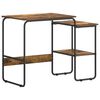 vidaXL Schreibtisch mit Stauraum R&auml;uchereiche 100 x 50 x 75 cm